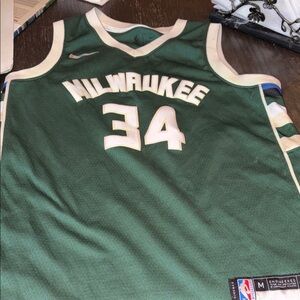 Nike Milwaukee Basketball Jersey 34 Antetokounmpo